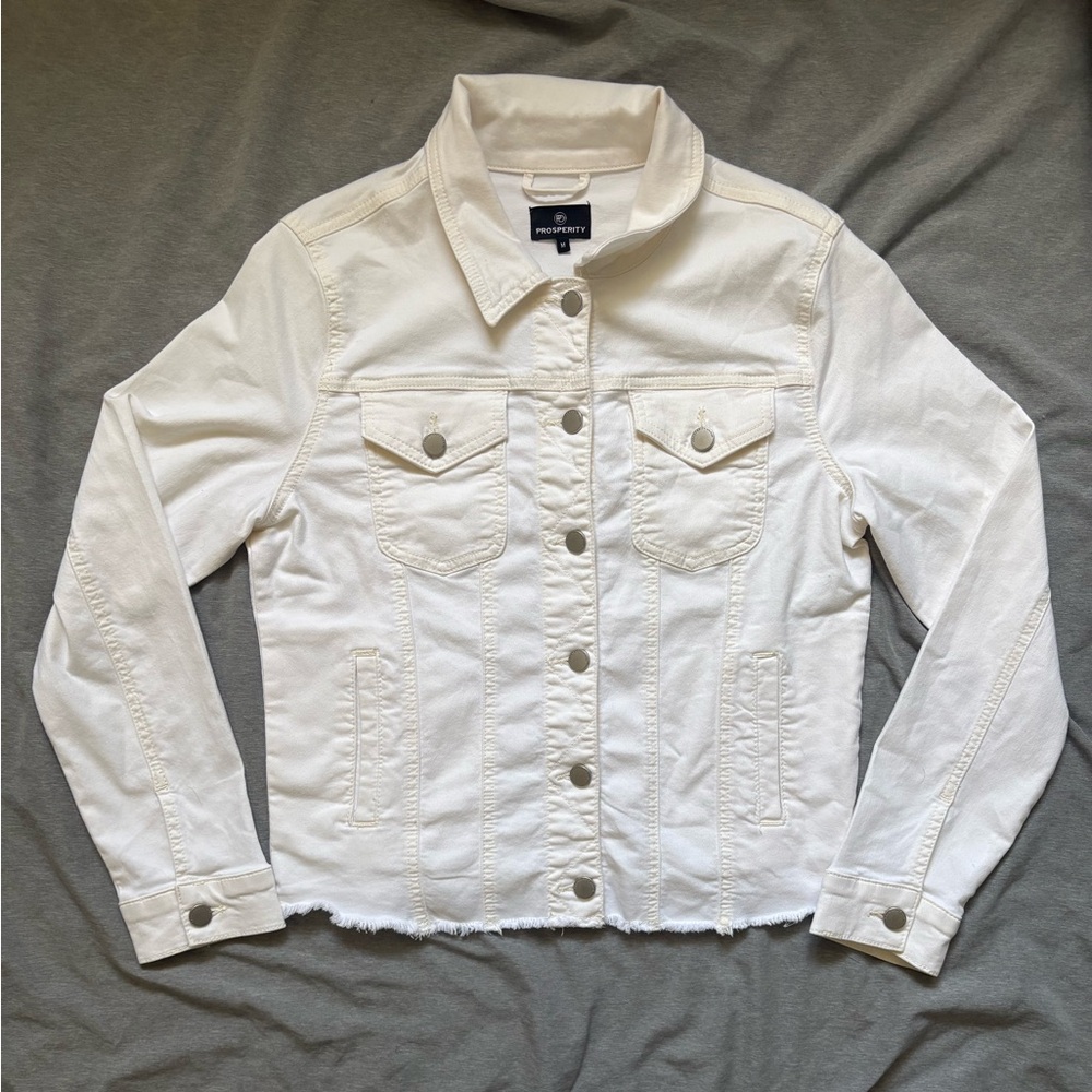 Women's White Denim Jacket